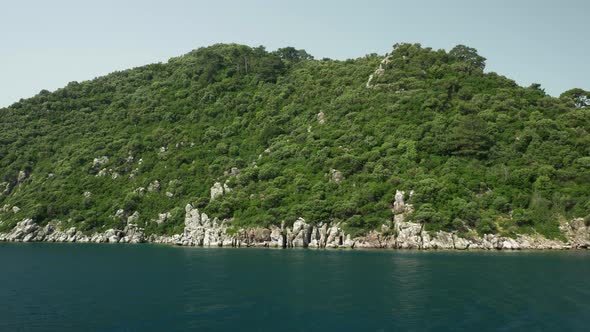 Take a look at the big thick green island on a journey alt