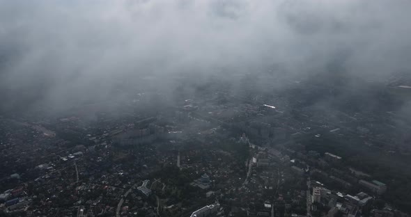 Rain Clouds Are Gathering Over The City