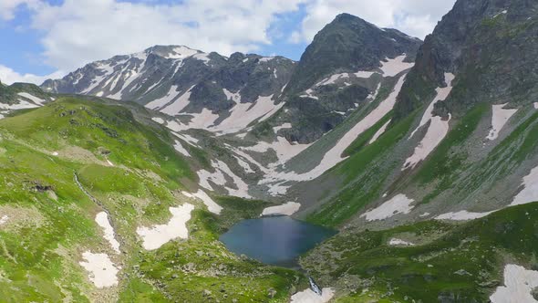 Beautiful Summer Landscape of Caucasus Mountain