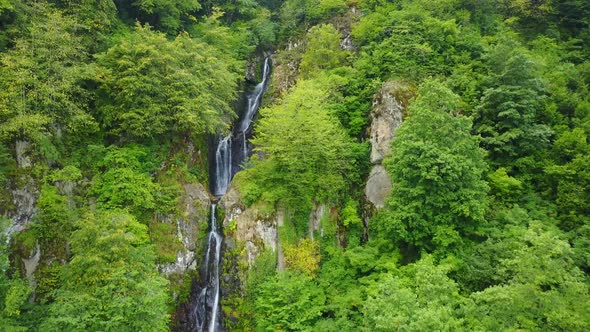 Clean Spring Waterfall, Black Sea North Coast Forest, Rize, Turkey