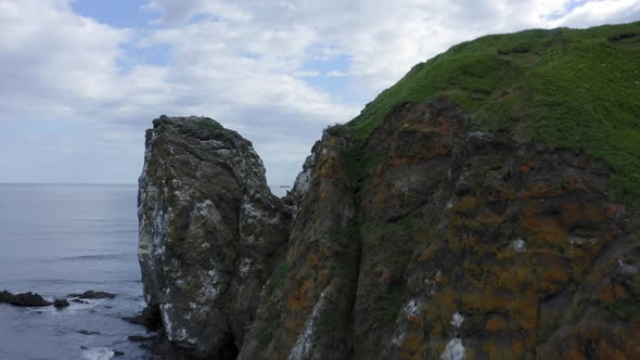 Khalaktyrsky Beach and Rocky Cape Vertical on Kamchatka Peninsula