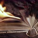 Old Open Book is Burning - VideoHive Item for Sale