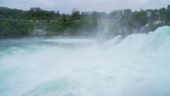 Another Morning View with Powerful Rhine Falls alt