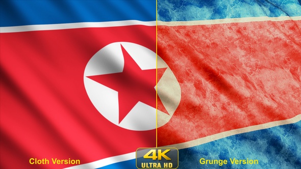 North Korea Flags alt
