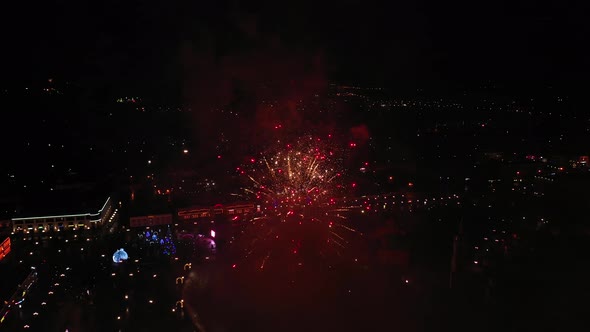 Fireworks in the Night Sky alt