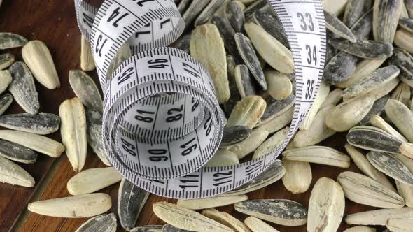 Sunflower Seeds And Measurement