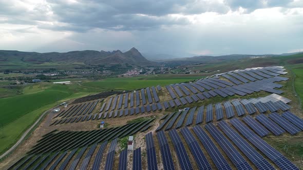 Solar Panels With Town alt