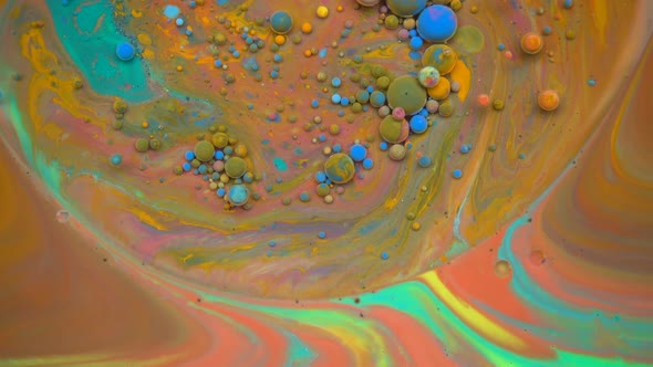 Various Liquid Paints Mixing