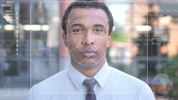 Biometric Facial Recognition, Access Granted To African Businessman alt