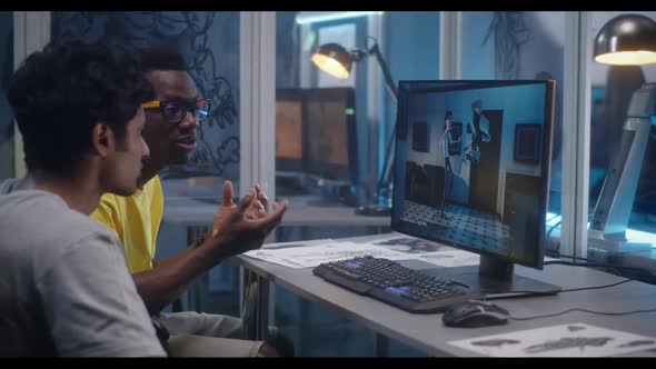 Designers Discussing 3D Modeling for Video Game alt