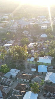 Tanzania  Houses on Zanzibar Island Slow Motion alt
