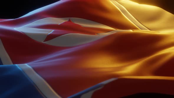 North Korea - Stylized Flag alt