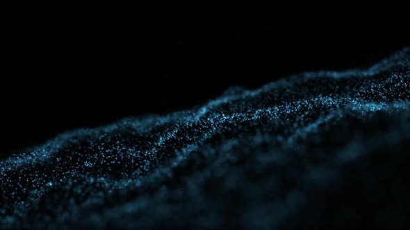 Blue Particle Waves