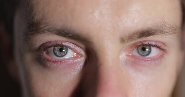 Eyes of a Man Shot Close Up