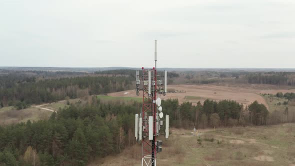 Orbiting GSM Telecom Cell Tower