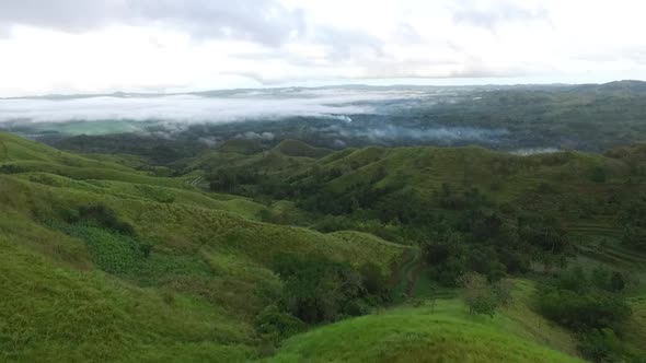 Aerial View of Grassland In The Philippines