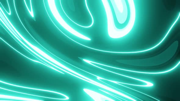 Light Blue Neon Paints Vj Loop Background HD alt