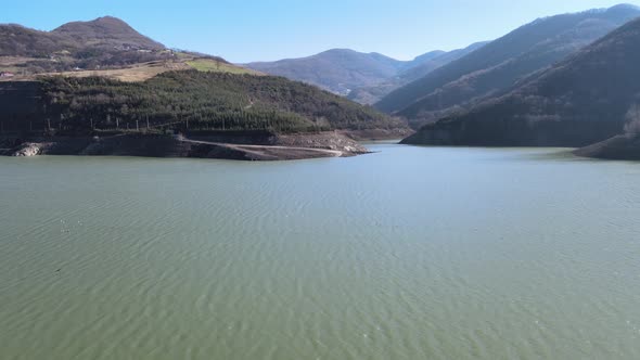 aerial lake nature alt