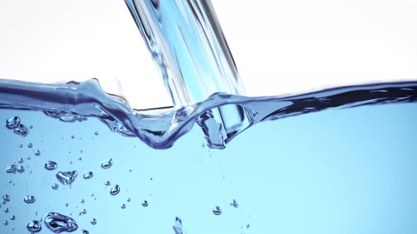 Super Slow Motion Shot of Pouring and Splashing Water at 1000 Fps alt