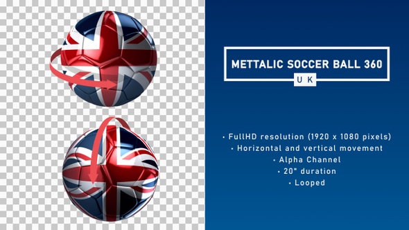Mettalic Soccer Ball 360º - UK