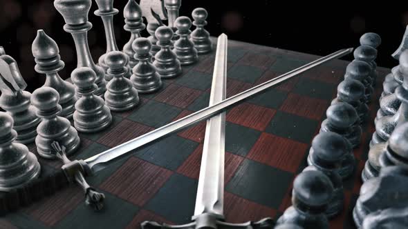 Chess Kings Fight Background I