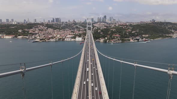 Istanbul Bridge Aerial View alt