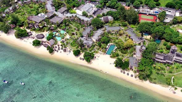 Beach and resort, Flic-en-Flac, Black River, Mauritius alt