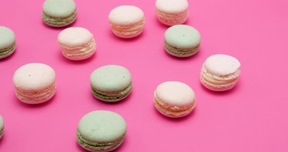 Delicious and Sweet Macaroons in Different Colors alt