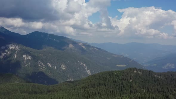 Aerial View Mountain Landscape of the Alps alt
