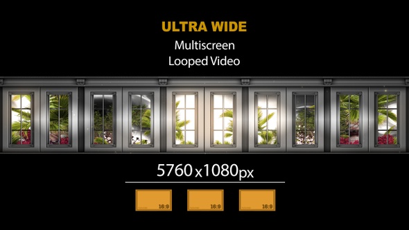 Ultra Wide HD Garden Windows Hall 01