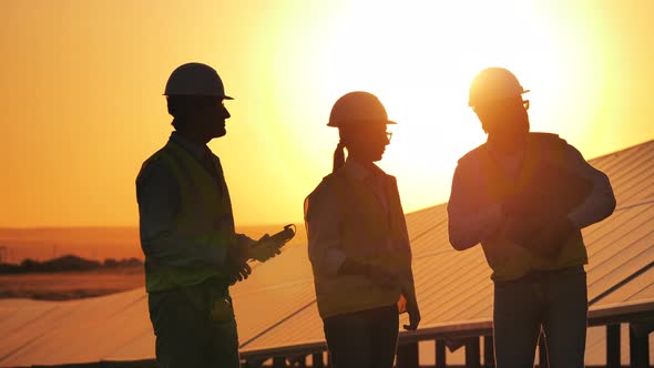 Power Engineers Are Talking in the Setting Sun alt