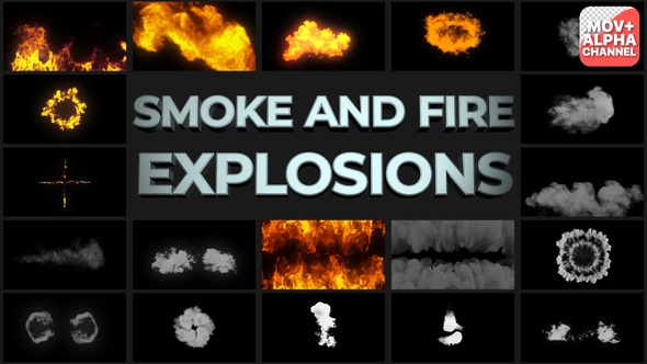 Smoke Fire And Explosions | Motion Graphics Pack