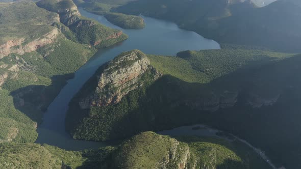 Aerial View of Blyde River Canyon Nature Reserve, Mpumalanga, South Africa. alt