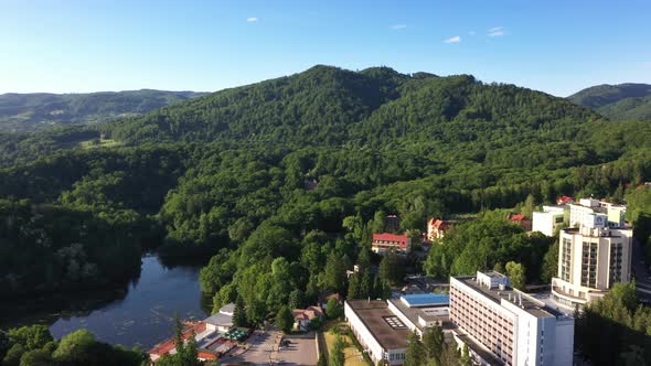 Panoramic View Of Resort Hote   Balneoclimateric Lake alt