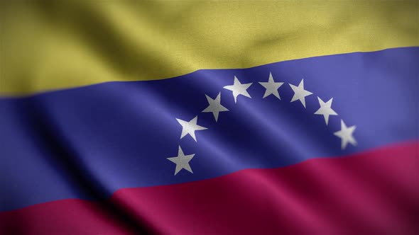 Venezuela Flag Textured Waving Close Up Background HD alt