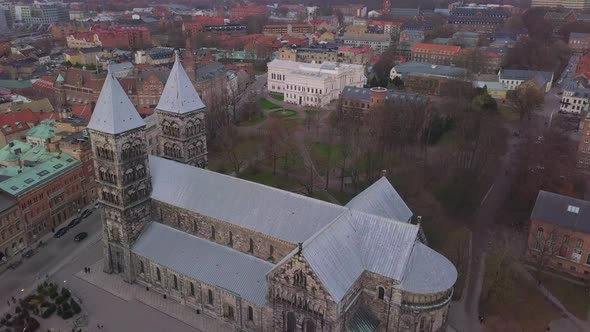Aerial View of Lund Cathedral 