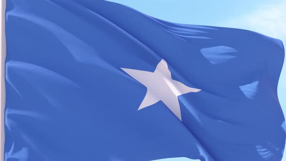 Somalia Flag Looping Background