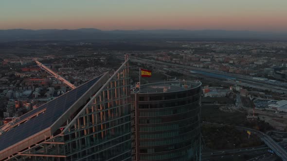 Aerial Shot of Tops of Skyscrapers in CTBA Business Hub alt