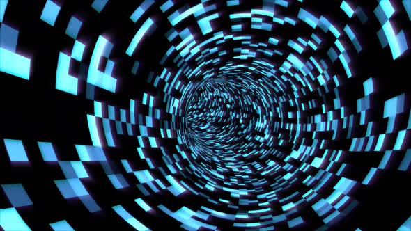 Fly in Digital Tunnel in Cyberspace Encrypted Network Information - 4K alt