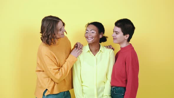 Beautiful women with different kind of skin alt