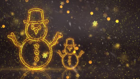 Christmas Snowman Background 2 alt