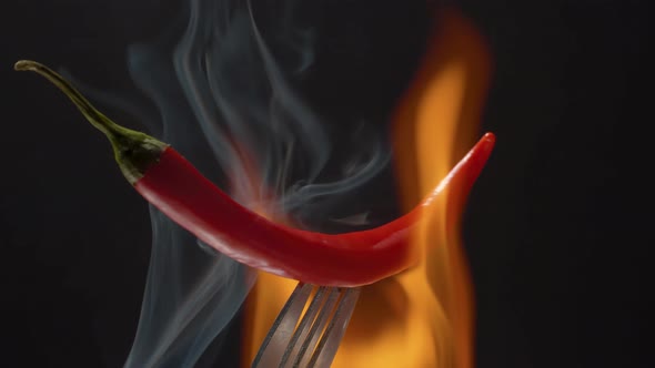 Hot Chili in Fire