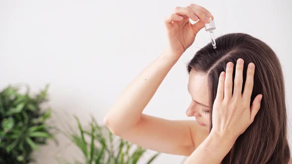 Young Woman Hair Treatment