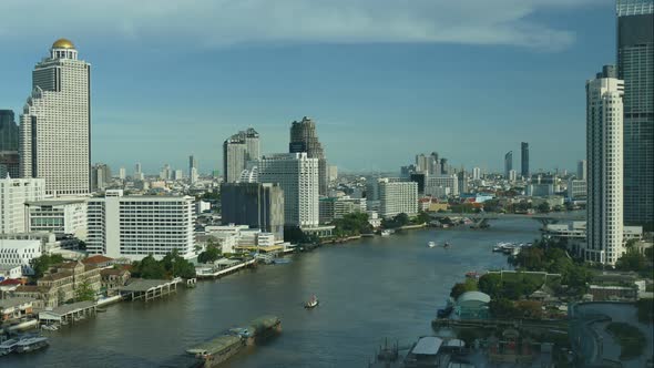 Beautiful building architecture around Bangkok city in Thailand alt