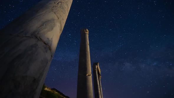 Knidos Ancient City Milkyway Sky