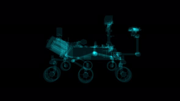 Xray Hologram of Mars Rover