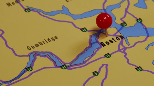 Pushpin Marking On Boston 02