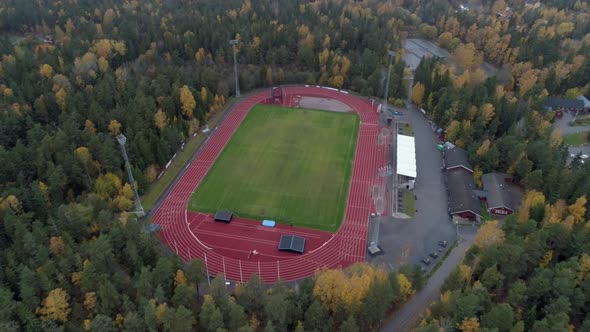 Aerial View of Soccer Field