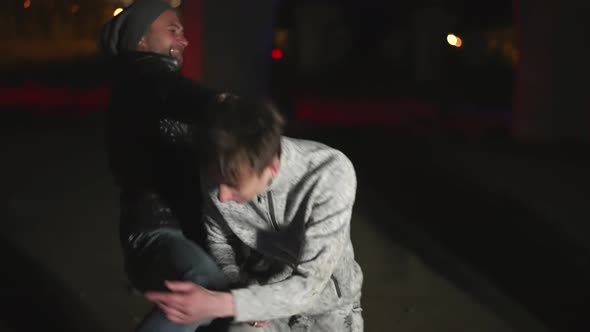 Unfair Beating Up of Begging to Let Go Innocent Victim Man By Suspect Criminals alt