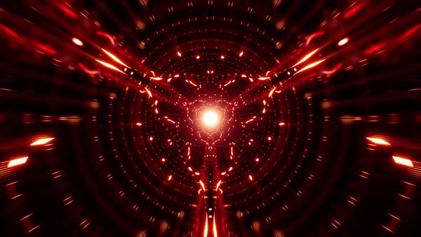 Vj Loop of Endless Red Light Visual for Music Background